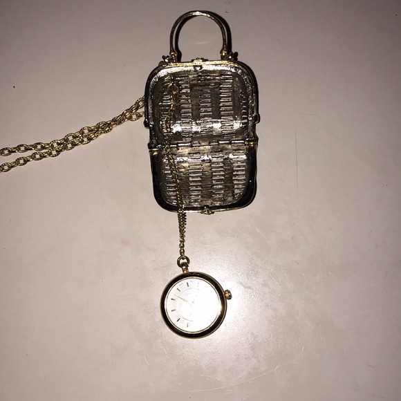 Unique Piece - Purse Necklace with Clock Inside - Picture 6 of 12